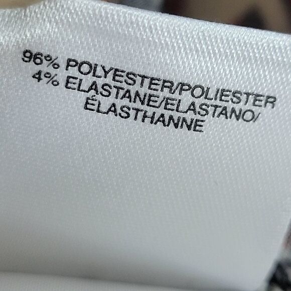 NWOT Kasper NY Abstract Drape Neck Art Top - Picture 7 of 11